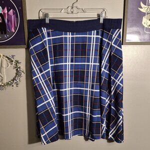 Doctor Who Blue Plaid Skirt
